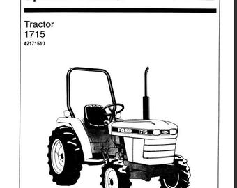 1715 Ford New Holland Tractors Operators and Maintenance Manual PDF Download