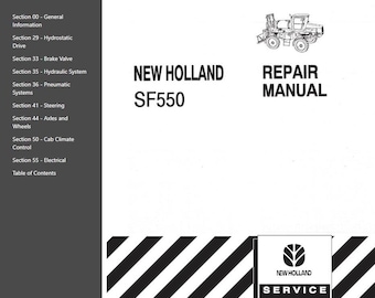 SF550 Sprayer New Holland Service Repair Manual PDF Download