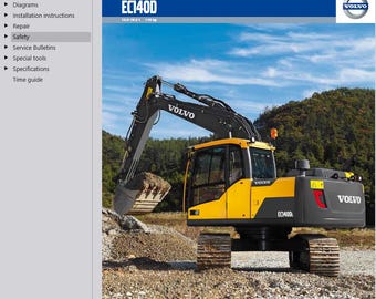 Volvo EC140D & L Excavator Service Repair Workshop Manual PDF Download