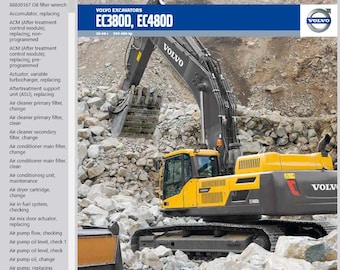 Volvo EC340D, EC340D L Excavator Service Repair Workshop Manual PDF Download