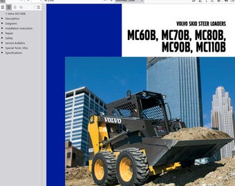 Volvo MC110B Skid Steer Loader Service Repair Workshop Manual PDF Download