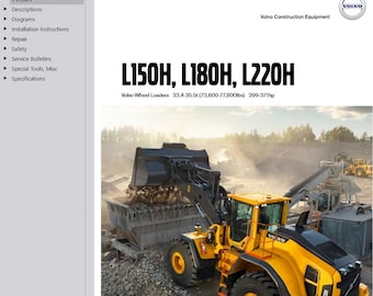 Volvo L150H Wheel Loader Service Repair Workshop Manual PDF Download