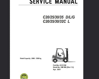 Clark C20D C25D C30D C35D C20L C25L C30L C35L C20G C25G C30G C35G C20CL C25CL C30CL C32CL Forklift Service Repair Manual Pdf Download