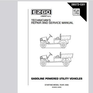 Gas 2000 ST350, St Sport Golf Cart Instrukcja serwisowa Pobierz plik PDF