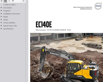 Volvo EC140E L Excavator Service Repair Workshop Manual PDF Download
