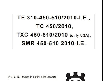 SERVICE Manual for Husqvarna 2010 Te 310 450 510, Tc 450, Txc 450 510, Smr 450 510 Workshop Repair Manual PDF Download Instant