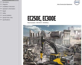 Volvo EC300E L Excavator Service Repair Workshop Manual PDF Download