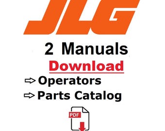 JLG 534B-9 Gradall Operators Manual Parts Catalog Manual Instant Download PDF
