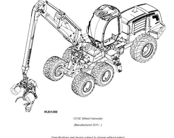 PARTS - 1270E Wheel Harvester Parts Catalog PC10730 John Deere Parts Manual PDF Download