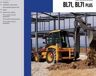 Volvo BL71, BL71 + Plus Backhoe Loaders Service Repair Workshop Manual PDF Download