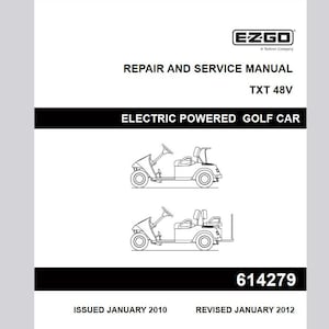 ELECTRIC 2010-2013 TXT Fleet、TXT Freedom、48V ゴルフカート サービスマニュアル PDF ダウンロード