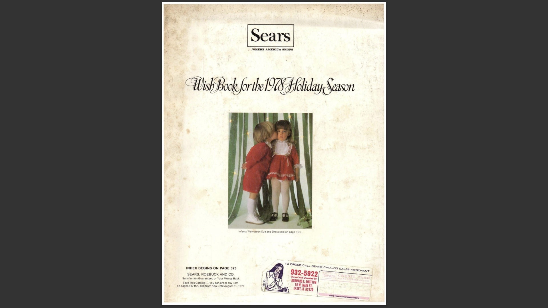 1978 Sears Holiday Season, Sears Wish Book 1978, Vintage