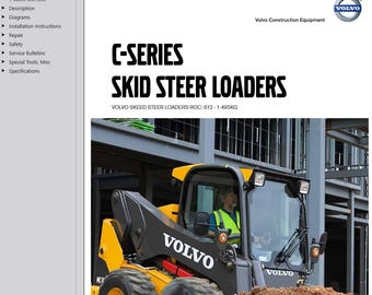 Volvo MC135C Skid Steer Loader Service Repair Workshop Manual AND Parts Catalog PDF Download