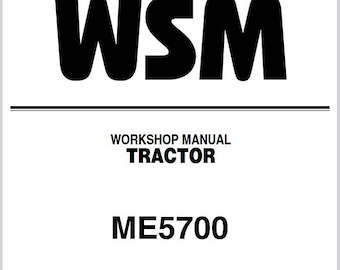Kubota ME5700 Tractors Workshop Manual Service Repair WSM Pdf Download