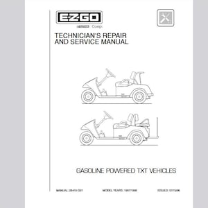 Gas 1997 1998 TXT Fleet, TXT Freedom Hp, TXT 4 Caddy Golf Cart Service Manual Pdf Pobierz