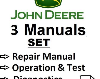 3 Set for 6020 to 6920S and SE John Deere Tractors Repair Service Operation and Tests Diagnostics Technical Manual Pdf Download