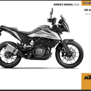 KTM Owners Manual for 2020 390 Adventure MotorCycle Pdf Download