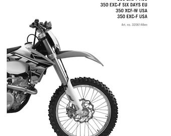 2013 KTM 350 EXC F XCF-W MotorCycle Service Manual Repair Workshop Pdf Download