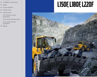 Volvo L150F Wheel Loader Service Repair Workshop Manual PDF Download