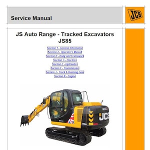 JCB JS85 クローラー式掘削機用サービスマニュアル（PDF をダウンロード）