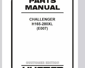 Hyster H165XL H190XL H210XL H230XL H280XL E007 Forklift Parts Catalog Manual Instant Download PDF