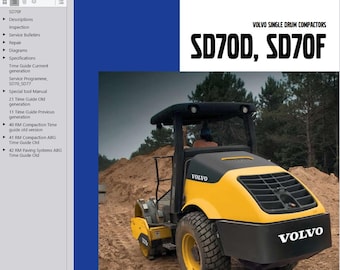 Volvo SD70F Compactor Service Repair Workshop Manual PDF Download