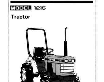1215 Ford New Holland Tractors Operators and Maintenance Manual PDF Download