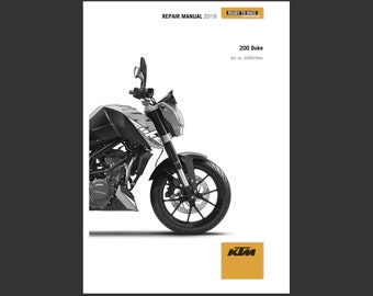 2018 Repair Manual for KTM DUKE 200 - Pdf Download Service Manual