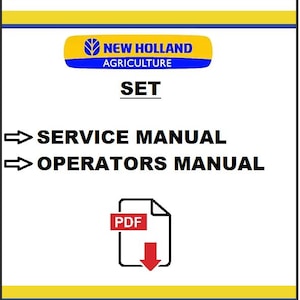 New Holland TT60A, TT75A Tractors Service Repair Manual + Operators Maintenance Manual PDF Download