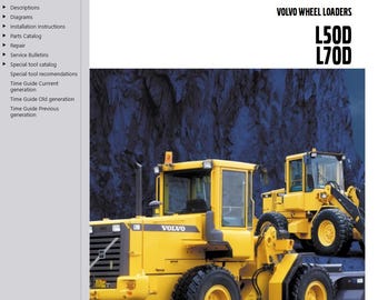 Volvo L50D Wheel Loader Service Repair Workshop Manual AND Parts Catalog PDF Download