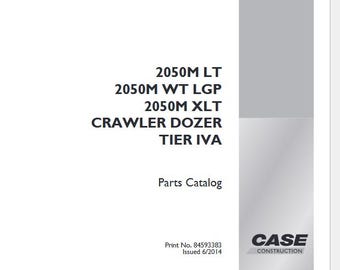 Case 2050M LT, 2050M WT Lgp, 2050M XLT Tier 4a Parts Catalog Manual 84593383 Pdf Download