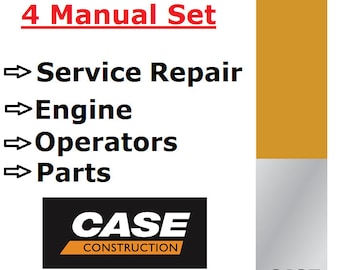 4 MANUALS SET for Case TR270 TR320 TV380 Skid Steer Manual Operators Owners + Service Shop Repair + Engine + Parts Catalog Pdf Download