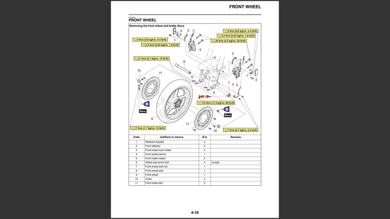 Yamaha YZF R6 2017-2019 Repair Manual Service Workshop Maintenance Pdf ...
