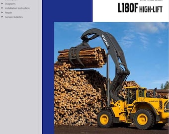Volvo L180F Wheel Loader Service Repair Workshop Manual PDF Download