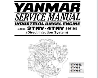 Yanmar 3TNV, 4TNV Series Diesel ENGINE SERVICE Manual Pdf Download