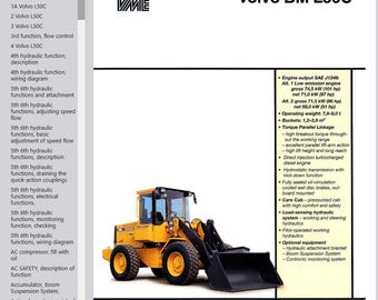 Volvo BM L50C Wheel Loader Service Repair Workshop Manual PDF Download