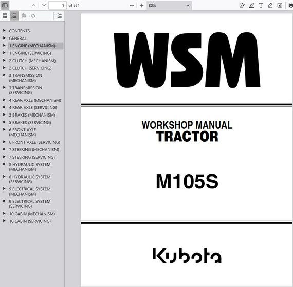 Kubota WSM ワークショップマニュアル s-l500.jpg