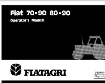 Operators - Fiat 70-90 80-90 Fiatagri Tractors Owners Operation Manual PDF Download