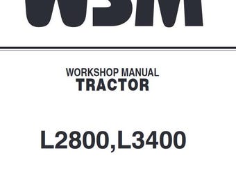 Kubota L2800 L3400 Tractors Workshop Manual Pdf