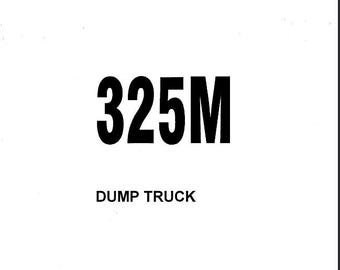 Komatsu 325M Shop Manual Dump Truck PDF Download Service Repair