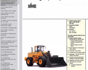 Volvo BM L150 Wheel Loader Michigan Service Repair Workshop Manual PDF Download
