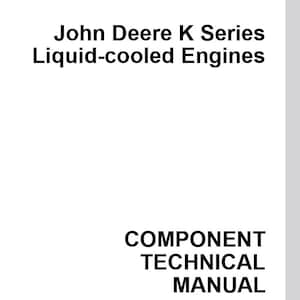 CTM39 - Silniki chłodzone cieczą serii K John Deere Podręcznik techniczny do naprawy i serwisu Pobierz plik PDF
