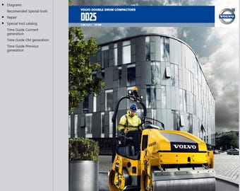 Volvo DD25 Drum Compactor Service Repair Workshop Manual PDF Download
