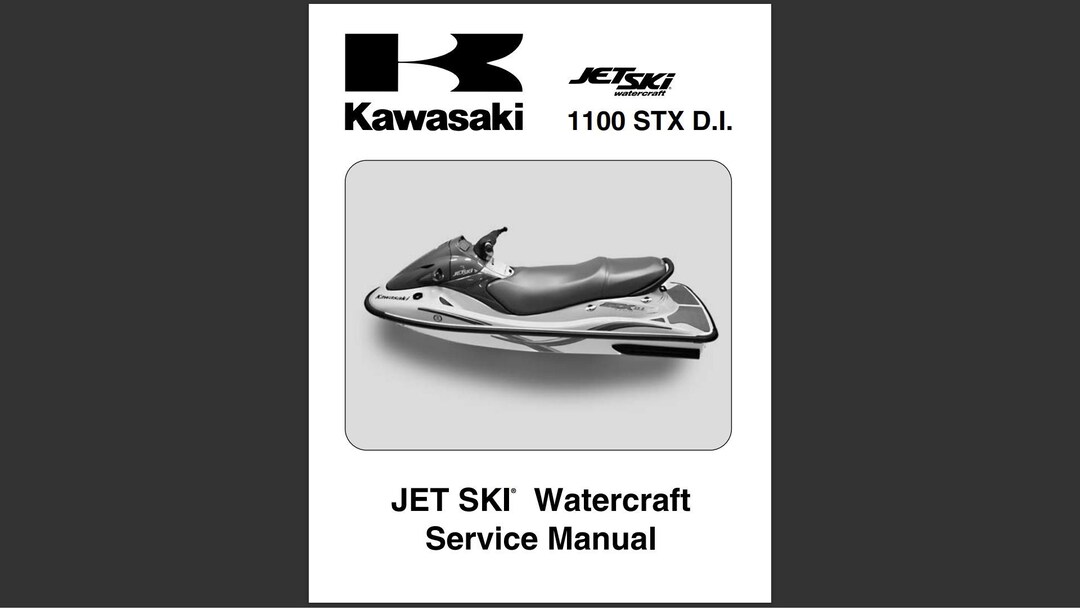 2003 Kawasaki 1100 STX D.I. 1100STX JET-SKI Technical Repair