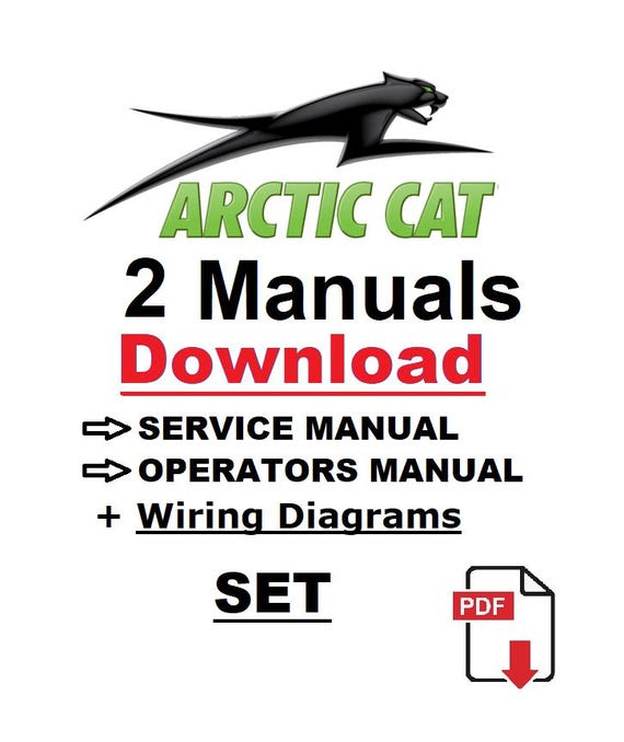 2004 DVX 400 Arctic Cat ATV Service / Operators / Wiring Manuals
