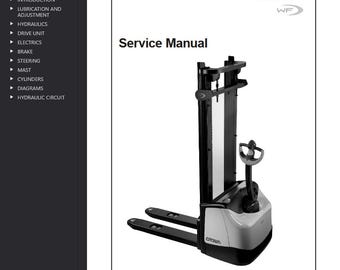 Crown WF3000 Series Pallet Jack Forklift Maintenance Service Repair Manual Pdf Download