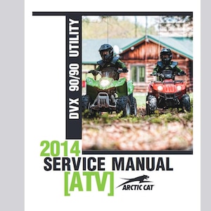 Manuales de servicio, operadores y cableado de ATV Arctic Cat Utility DVX90/90 2014 Descargar PDF