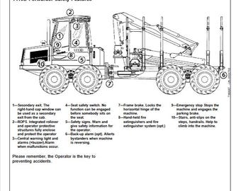 Owners - 1410D Forwarder Operators Manual Serial No. WJ1410D000475-  OMF064197 John Deere Operations PDF Download