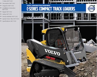 Volvo MCT125C Skid Steer Loader Service Repair Workshop Manual AND Parts Catalog PDF Download