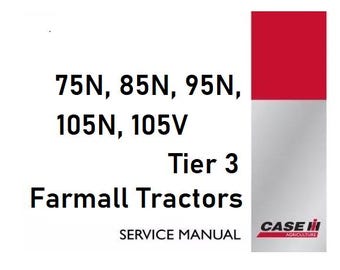 Case 75N, 85N, 95N, 105N, 105V Tier 3 Farmall Tractors Service Shop Repair Manual pdf Download